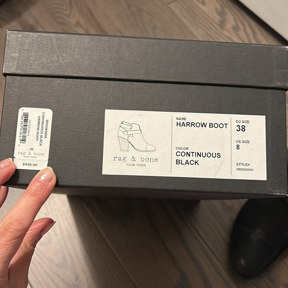 Rag & bone Harrow Boot bootie continuous black - Picture 12 of 12